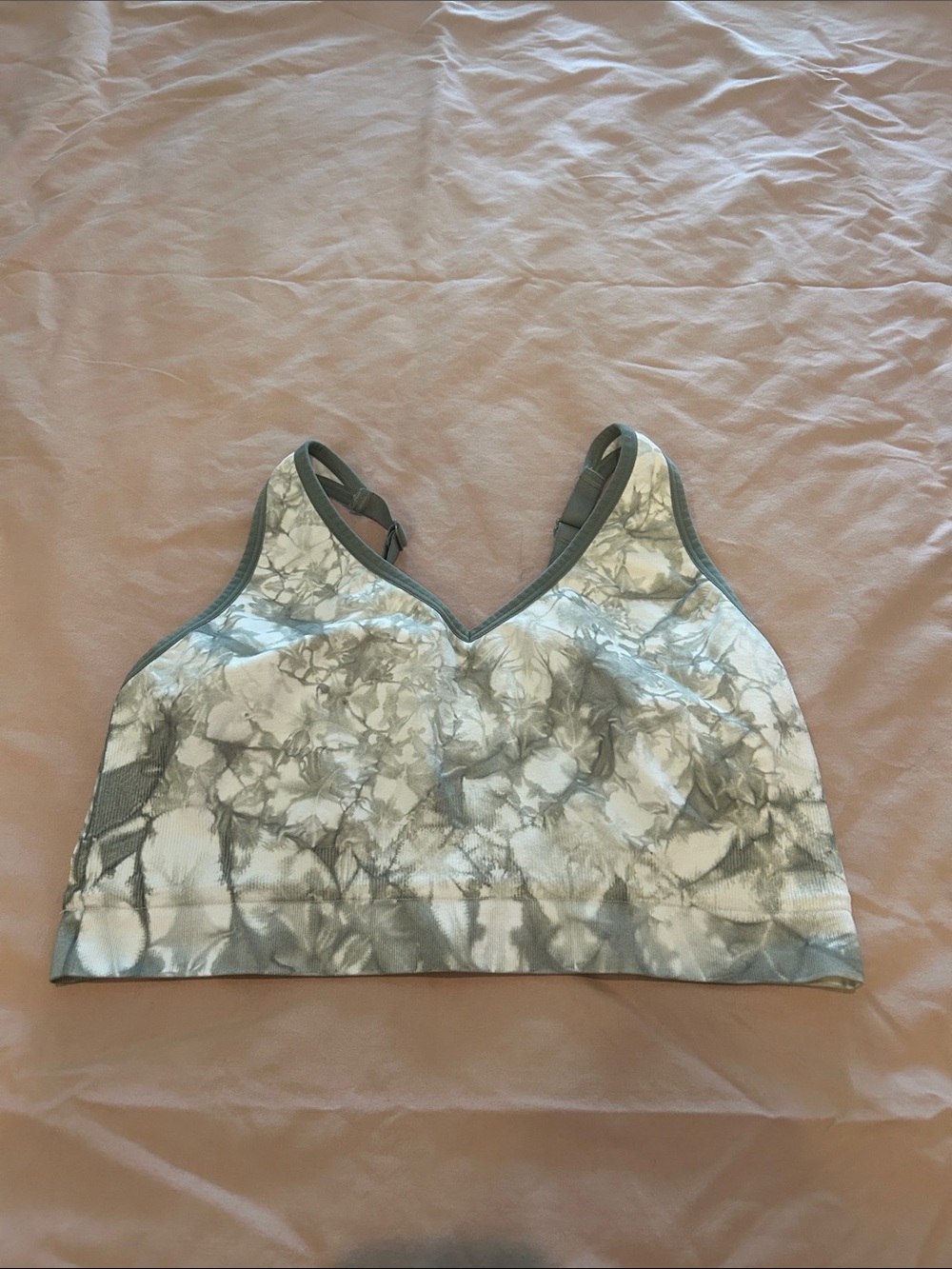 Cacique Gray Marble Pattern Wireless Bra 18/20